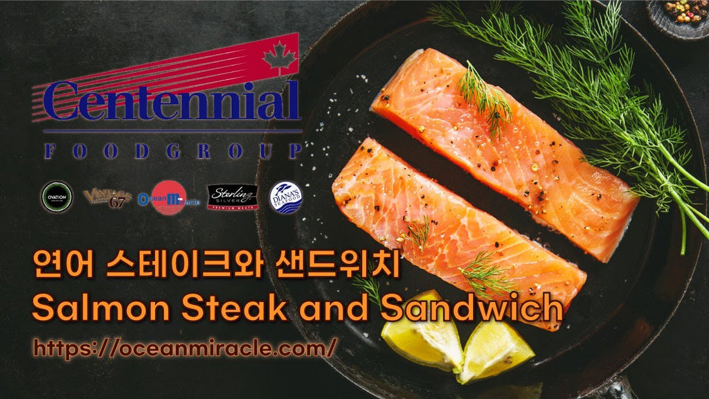 Salmon Steak and Sandwich